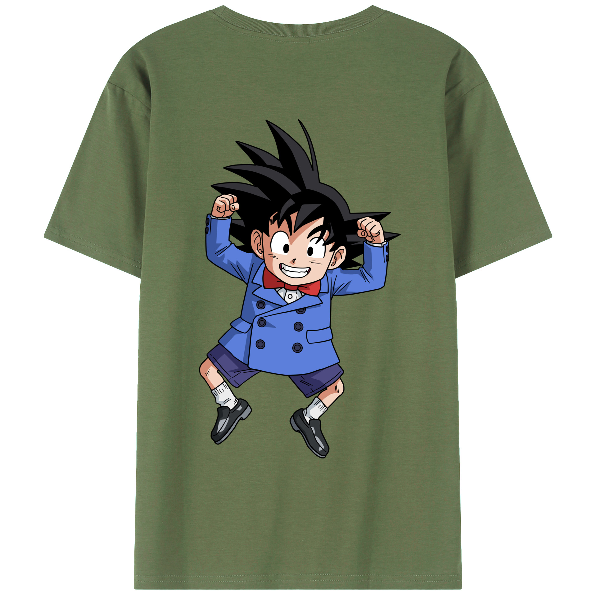 （画像用） ドラゴンボール 孫悟空（そん ごくう）Son Goku カカロット DRAGON BALL Kakarotto 綿100％ メンズ半袖Tシャツ（バックプリント） 通気性